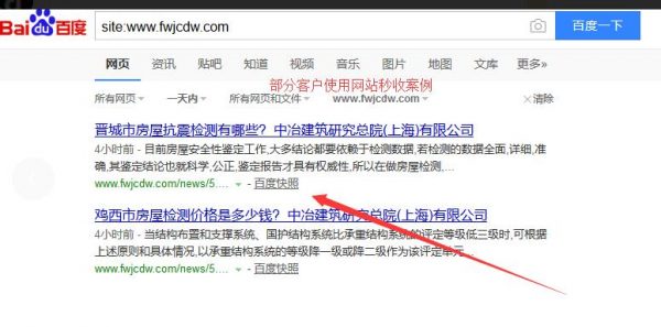 百度文章秒收案例