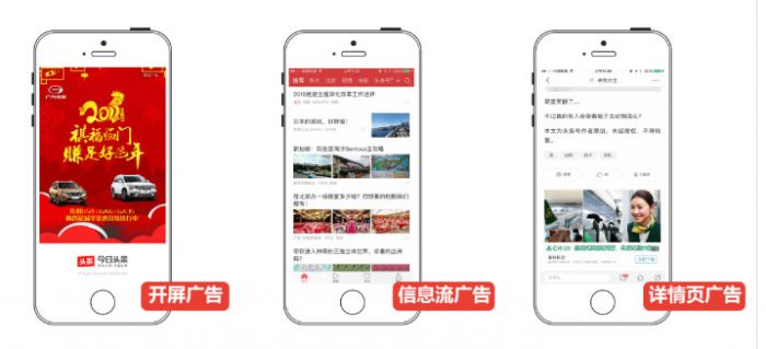 头条展现在文章内容宝贝详情的一种广告形式